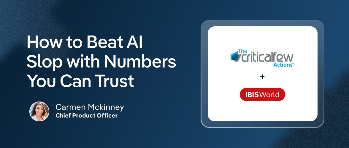 How to Beat AI Slop with Numbers You Can Trust: CriticalFewActions with Carmen McKinney