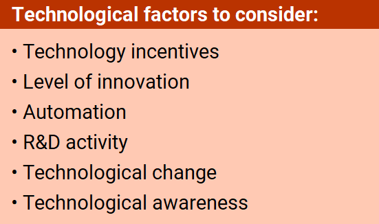 Technological factors to consider